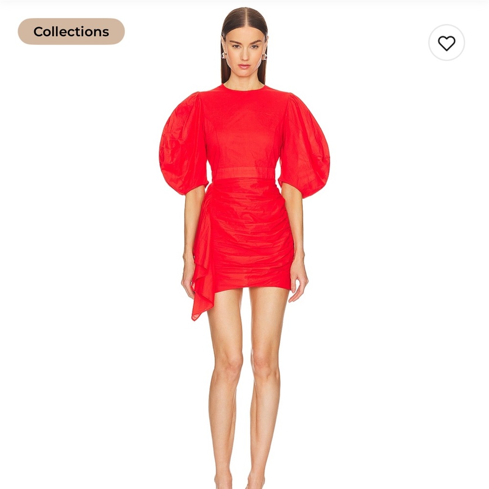 RHODE Pia Dress in Chili Red